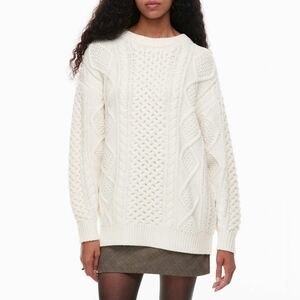 Wilfred Cream Cable Knit Sweater